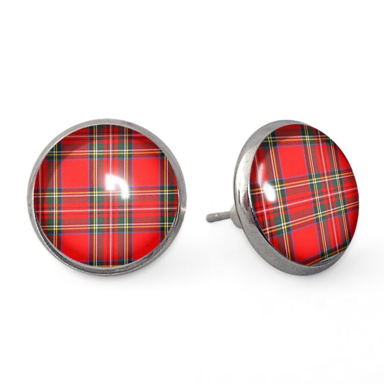 Tartan Ohrstecker 