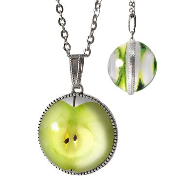Two-sided Apple Necklace