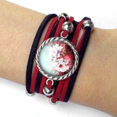 Frauen armband retro Blumen