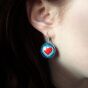 Grandes Boucles d'oreilles cœur - 2