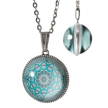 Zweiseitige Mandala Kette