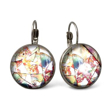 Grandes Boucles d'oreilles vitrail