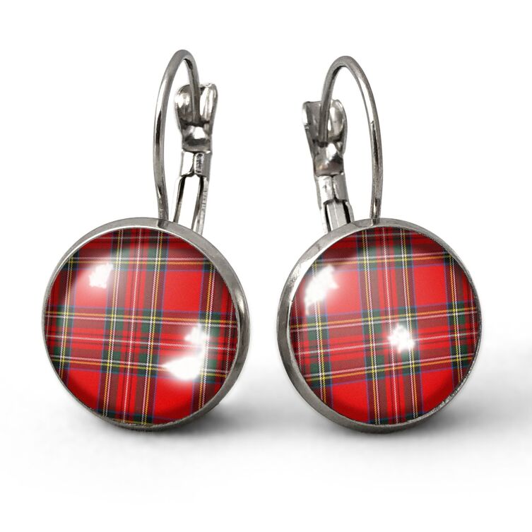 Boucles d'oreilles Tartan
