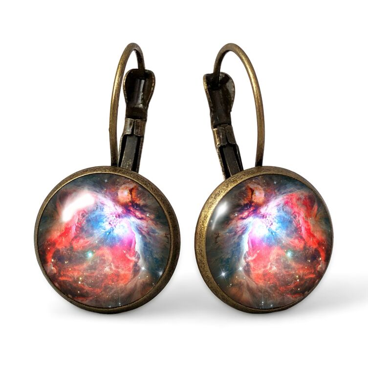 Boucles d'oreilles le cosmos